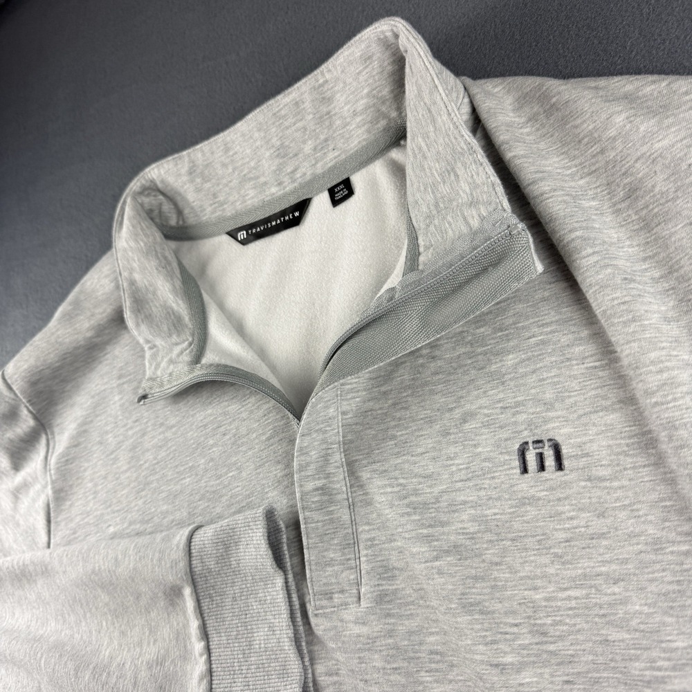 Travis Mathew Pullover Men's 3XL Gray Callaway Cloud Golf Performance Stretch